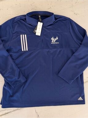 Adidas USF South Florida Bulls Volleyball Pullover Jacket Men’s 4XL Windbreaker